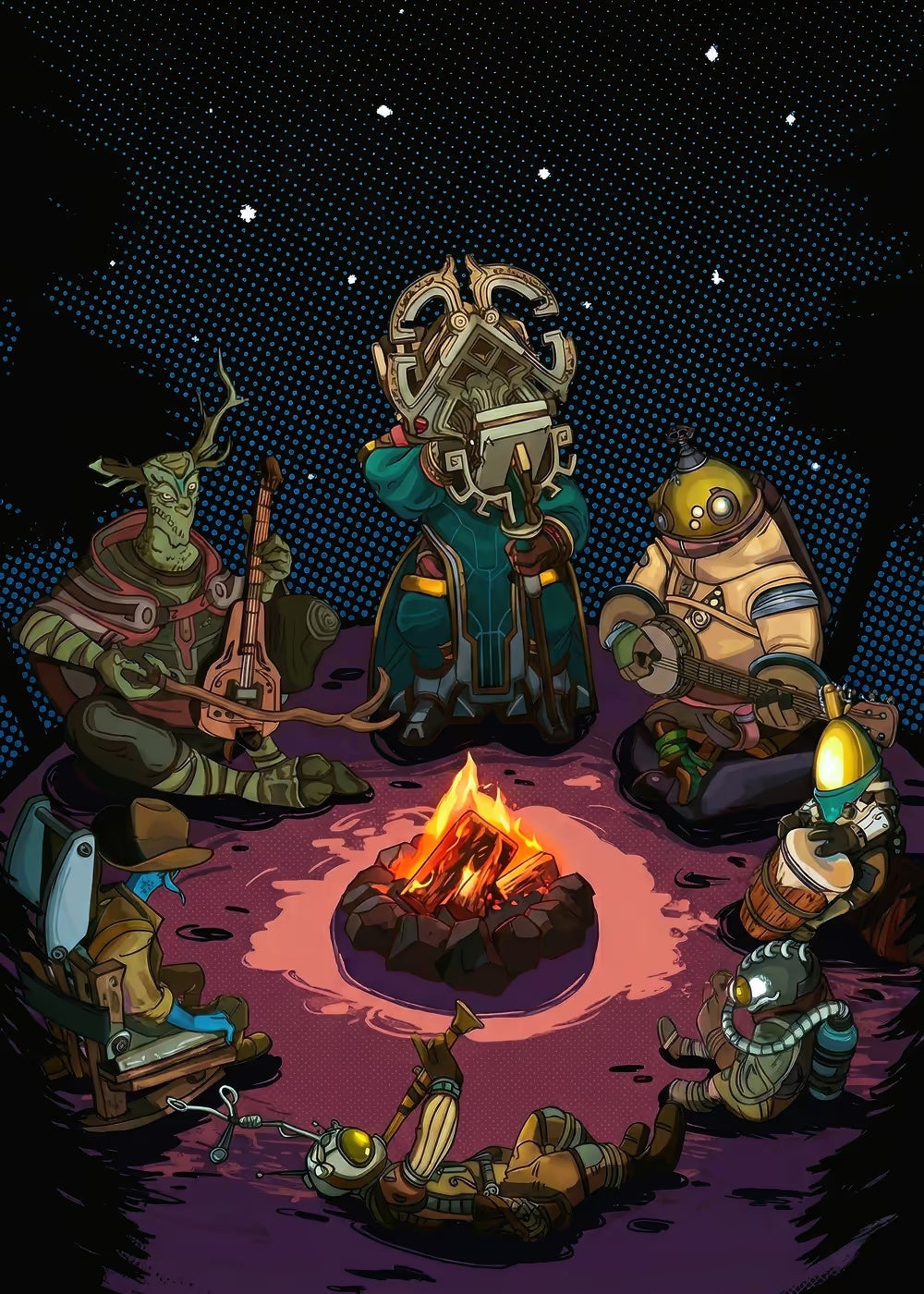 Outer Wilds metal poster artwork